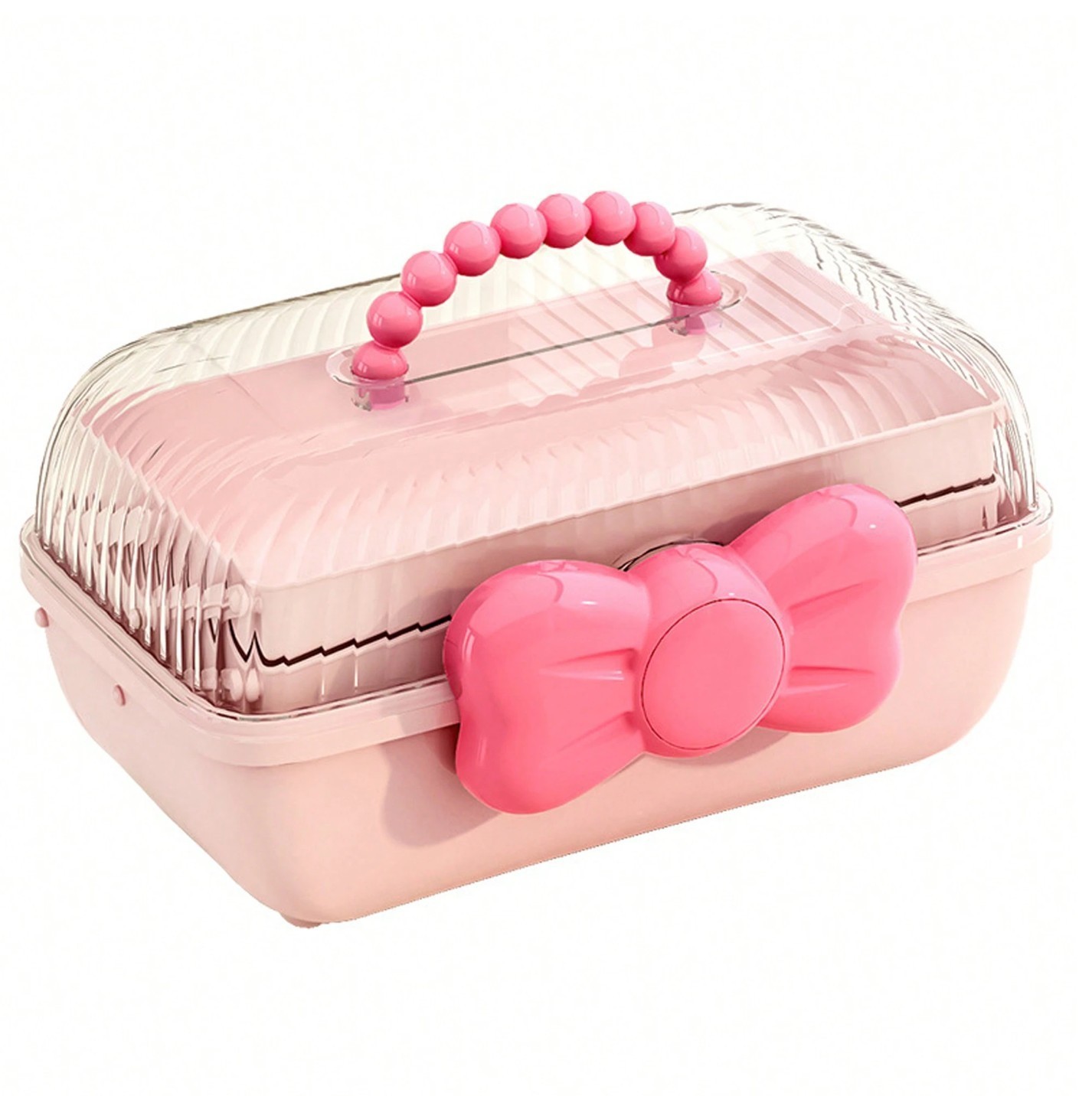 Hair Accessories Organizer 3 Layer Hair Tie Storage Box Collapsible Plastic Box