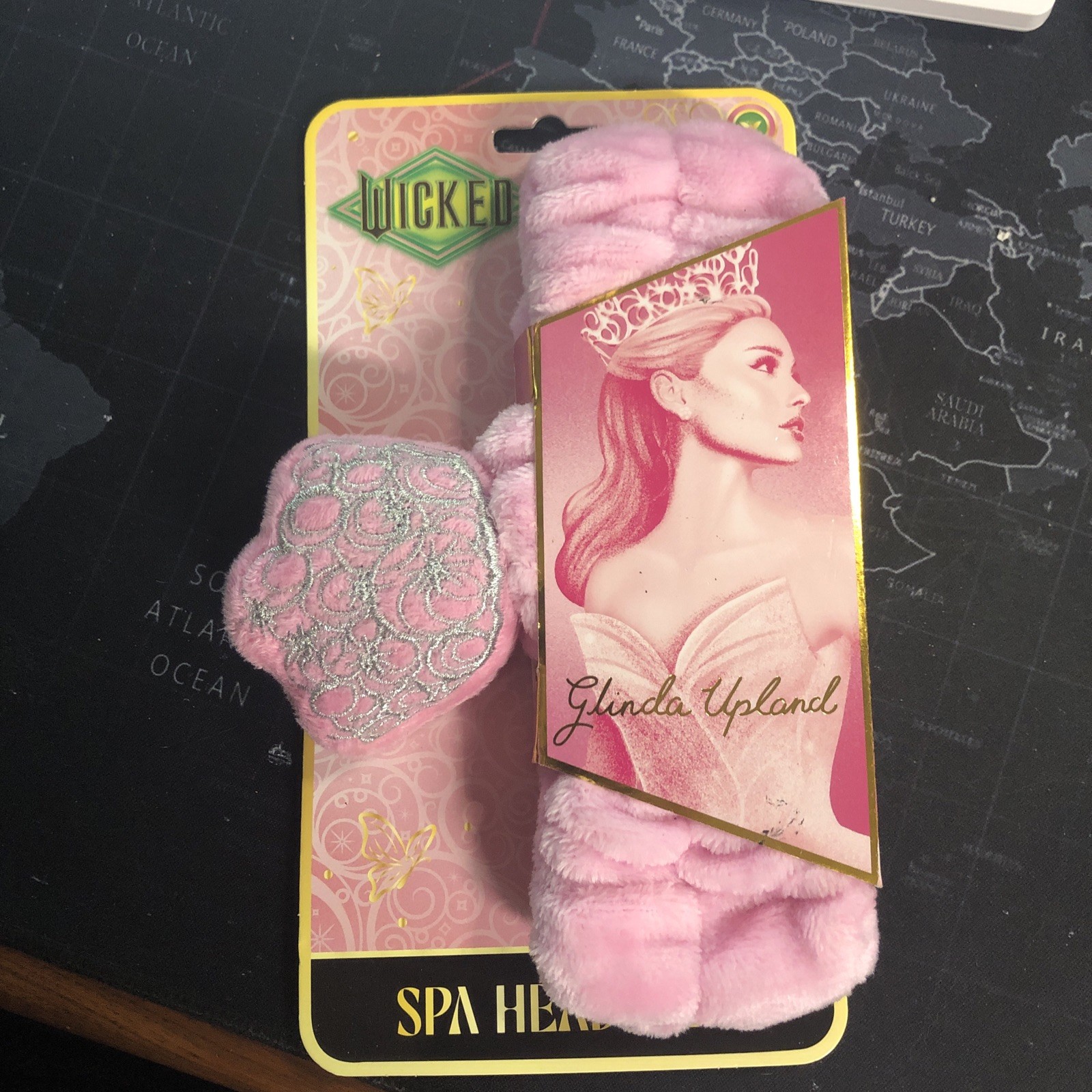 New Wicked Movie Glinda Upland Girls Hair Pink Spa Headband