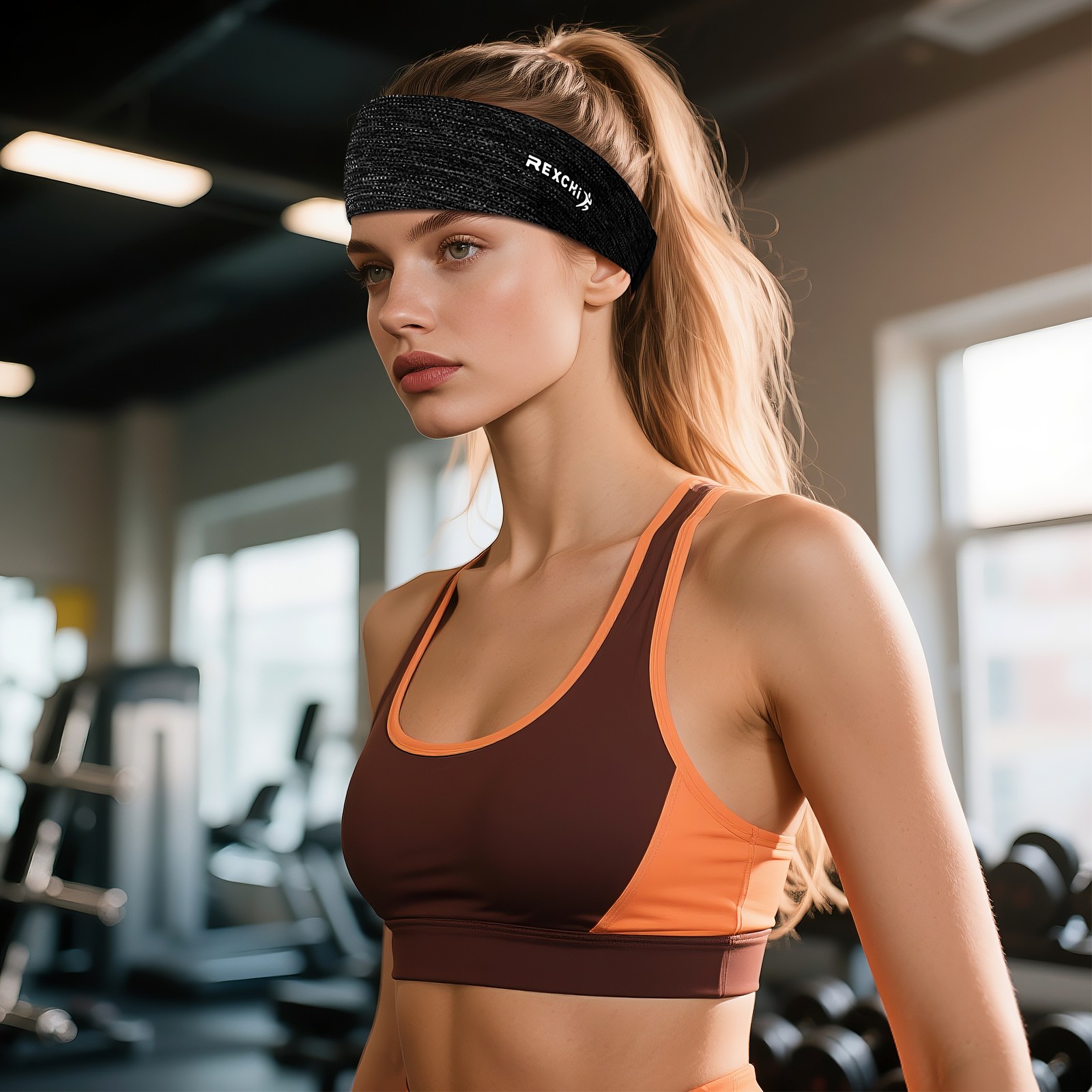 3pcs Men’s Women’s Elastic Absorbent Sweatbands Anti-Slip Wide Sports Headbands