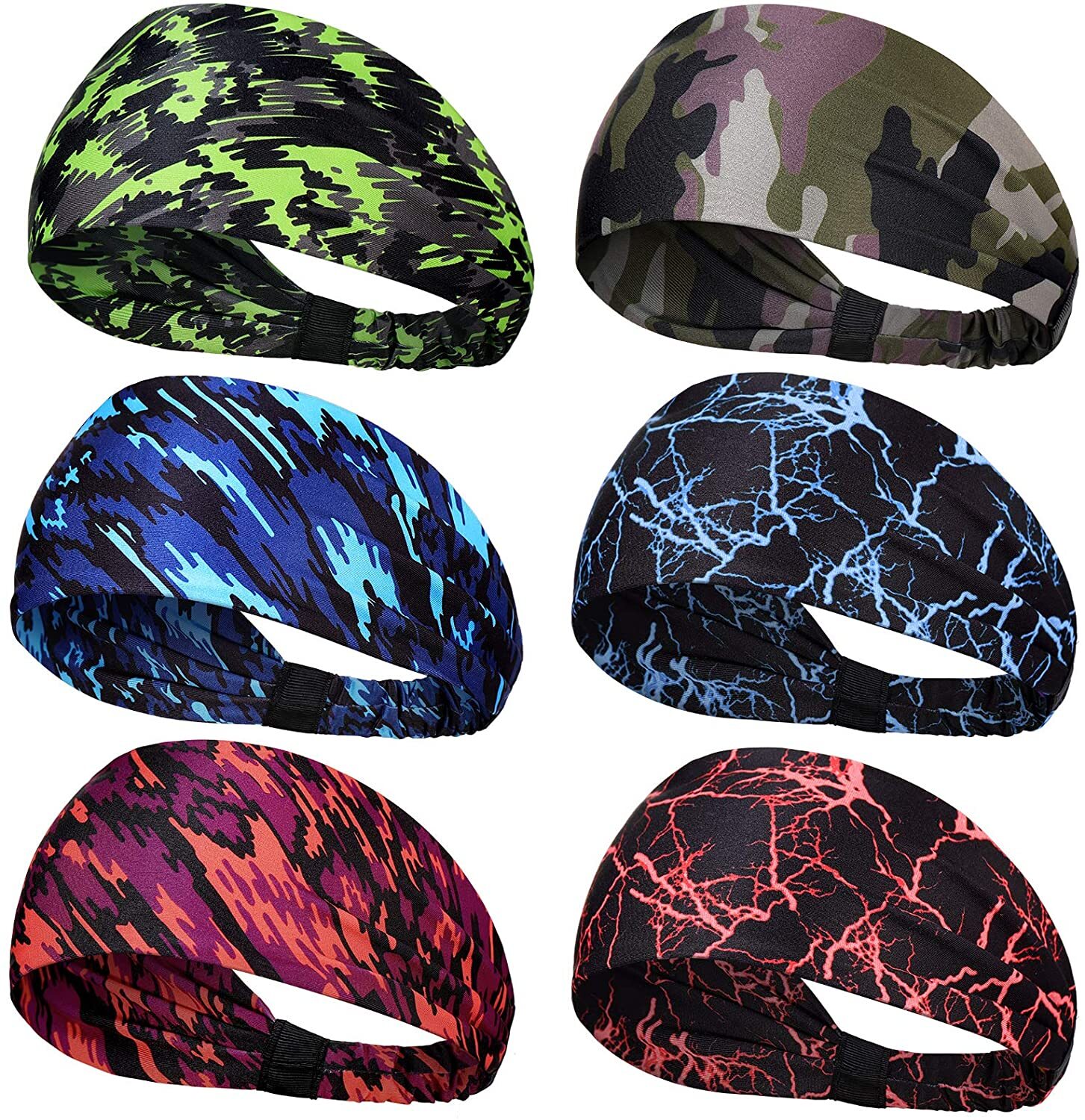 Headbands for Men Women Non-Slip Sweat Bands Sports Yoga Running Jogging Cycling