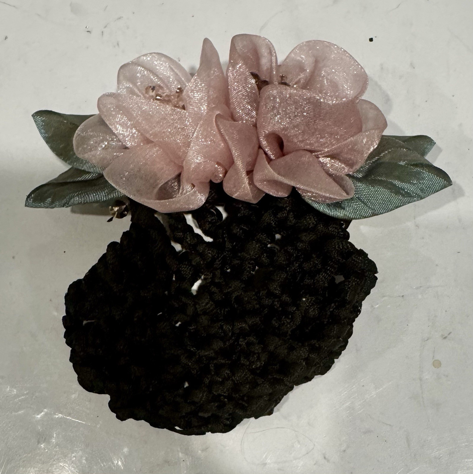 Ribbon Flower Hairgrips Lace Bow Hair Net Hair Bun Wedding Hair Accessories
