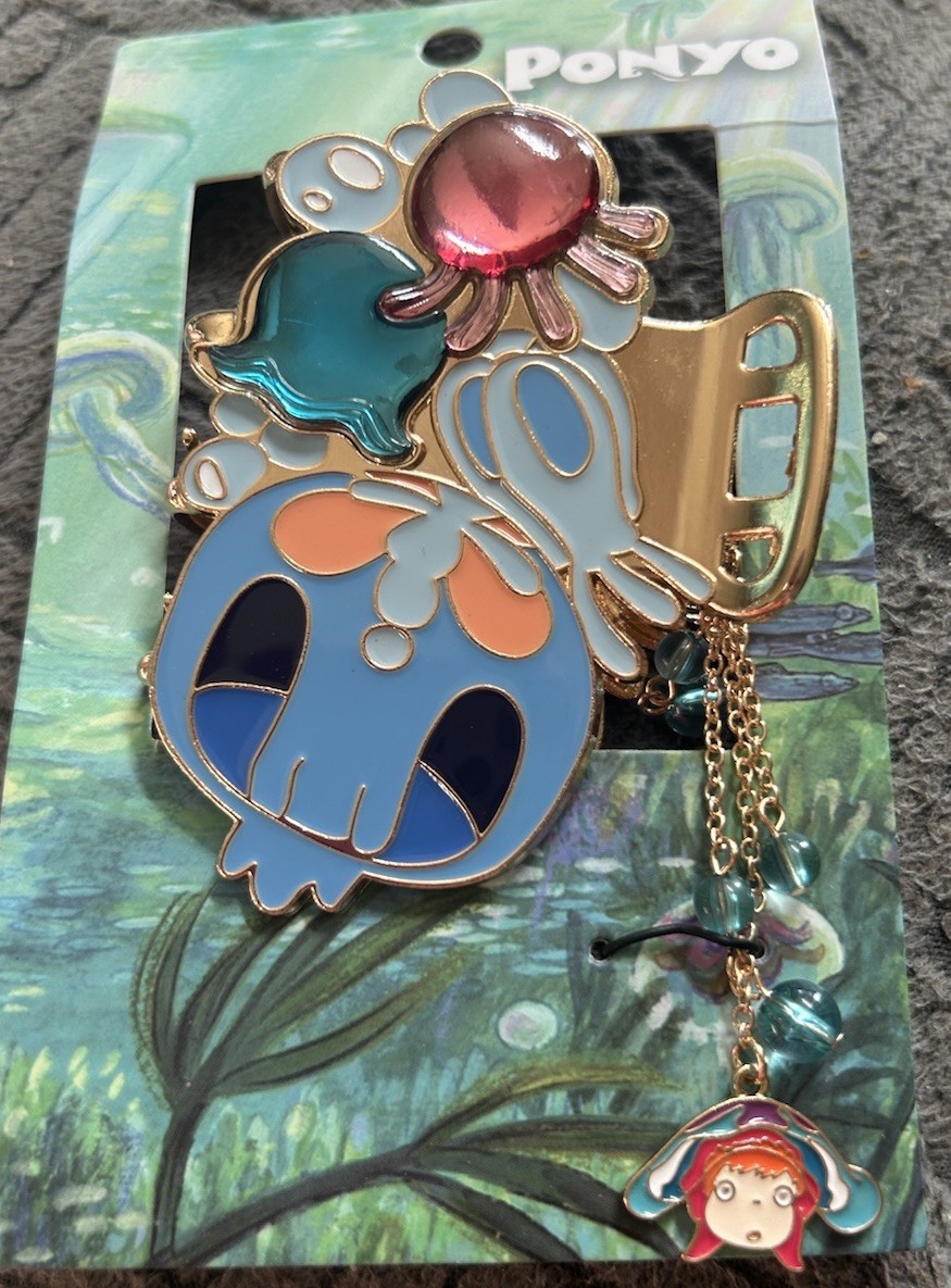 Ponyo Large Jellyfish Charm Hair Claw Clip