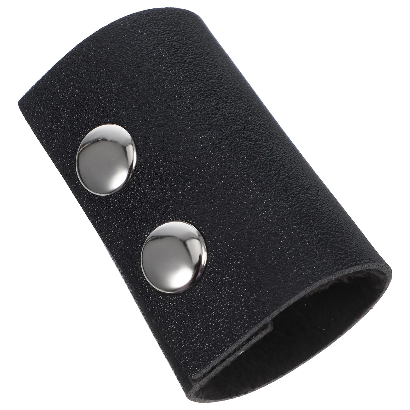 Leather Hair Tie for Thick Heavy or Curly Simple Style Brown 1 Count