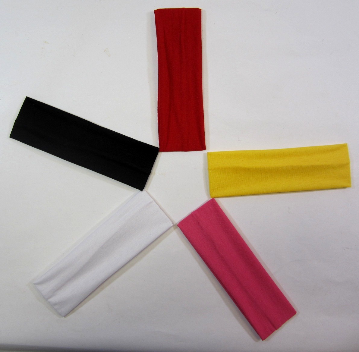 LOT OF 2—2.25 x 8″ COTTON BLEND HEADBAND STRETCHABLE SPA SPORTS YOGA EH103
