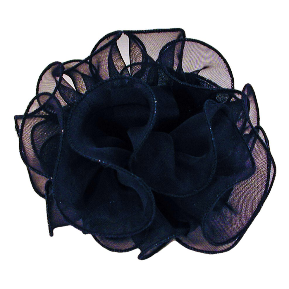 Chiffon Ruffled Jaw Clip Claw Hair Bow 30 Colors