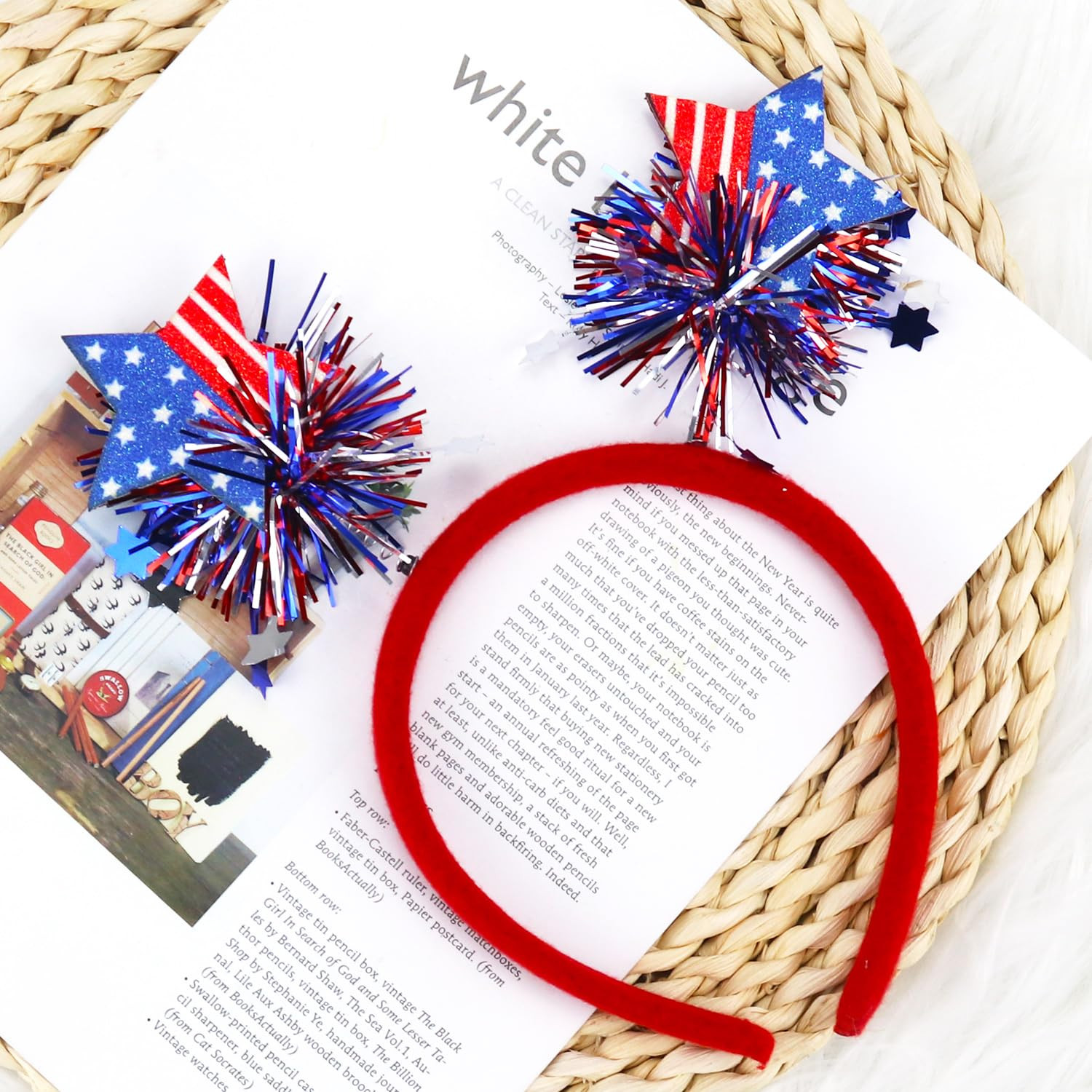 4Th Of July Headband Independence Day Accessories Patriotic Party Hair Supplies