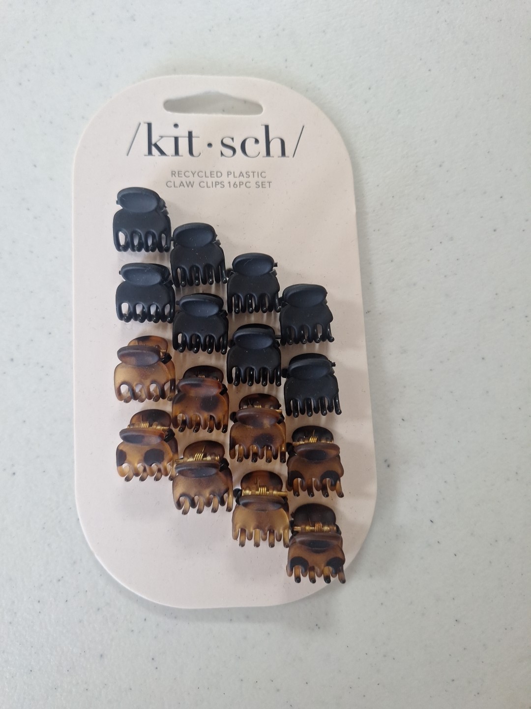 Kitsch Small Hair Clips for Women, Recycled Plastic Small Claw Clips & Mini Claw
