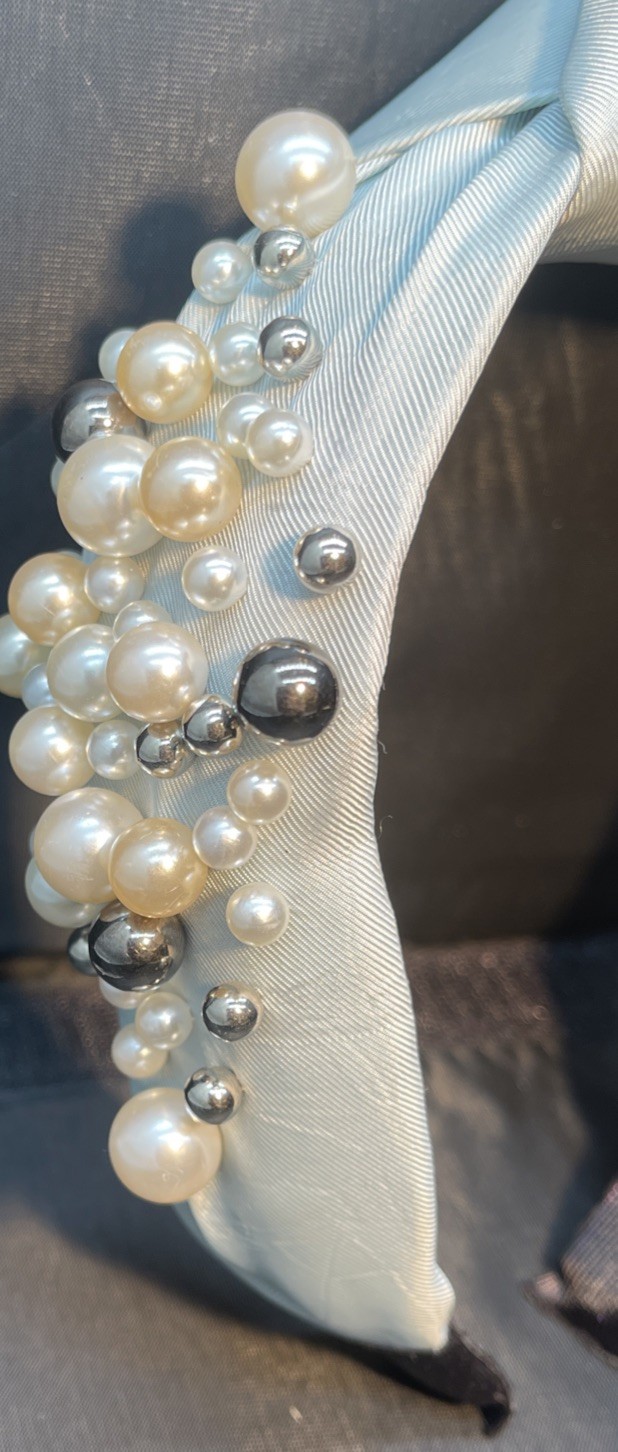 Pearl Headband Women’s pearl Knotted Beaded Jeweled Comfort