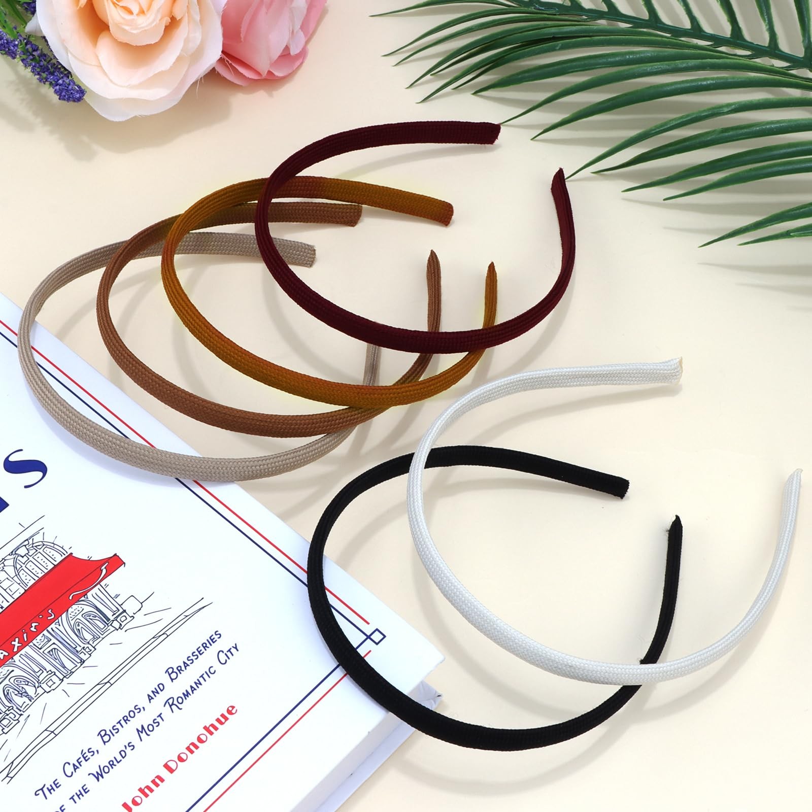 Vovii 6Pcs Thin Headbands For Women Girls No Headache Pressure Neutral