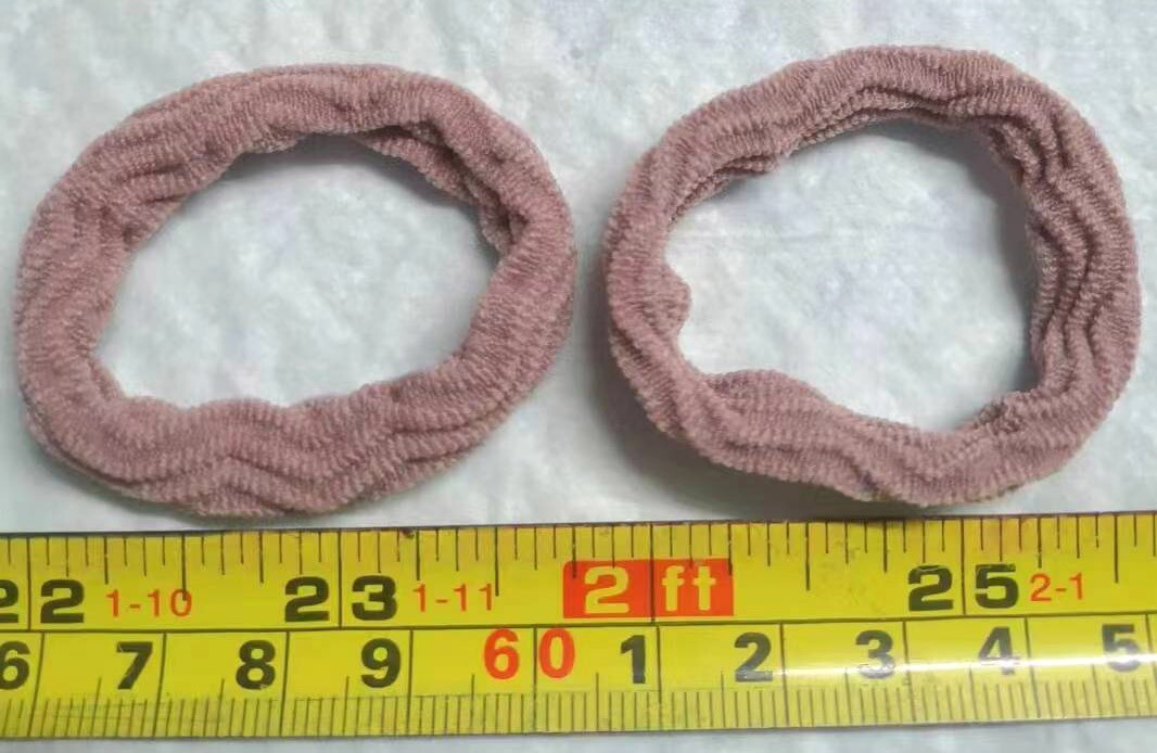 B10 Hair tie brown mini tie hair Female rubber band Hair rope Headwear 5 pieces