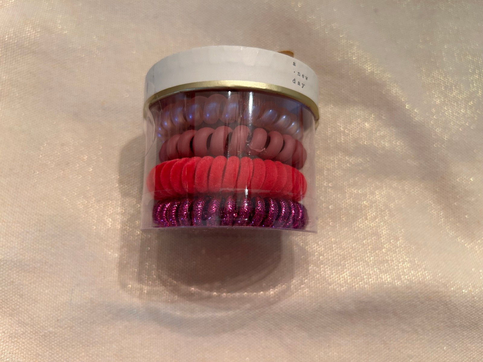 spiral coil hair band 8 pc multicolor
