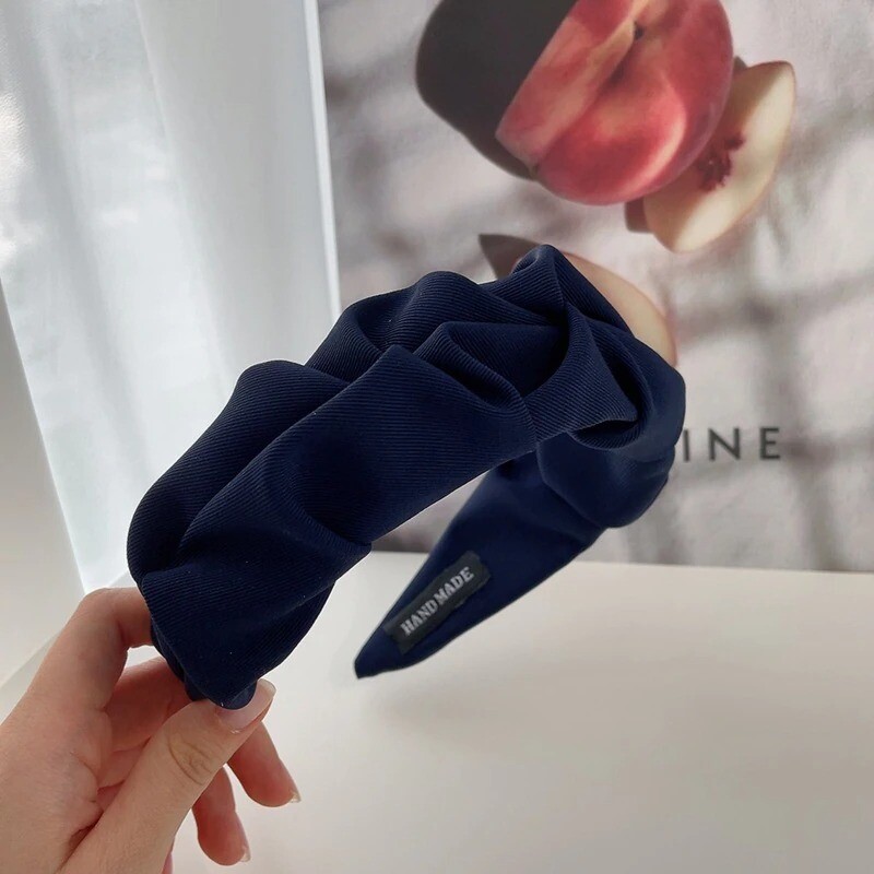 2022 Fashion Hair Hoop Hair Bands for Women Girls Flower Solid Color Freeshpping