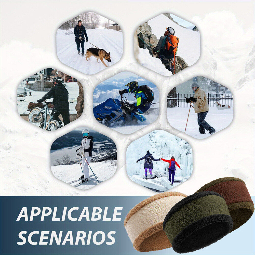 Winter Warm Thick Headband Wide Cold Whether Ear Warmers Headband for Women Men