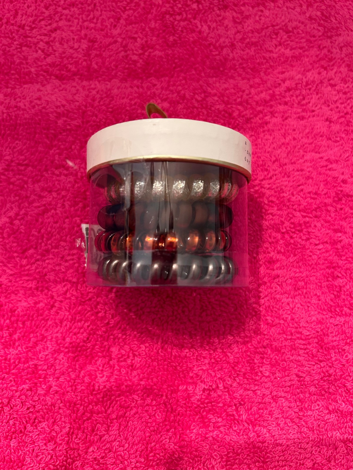 spiral coil hair band 8 pc multicolor