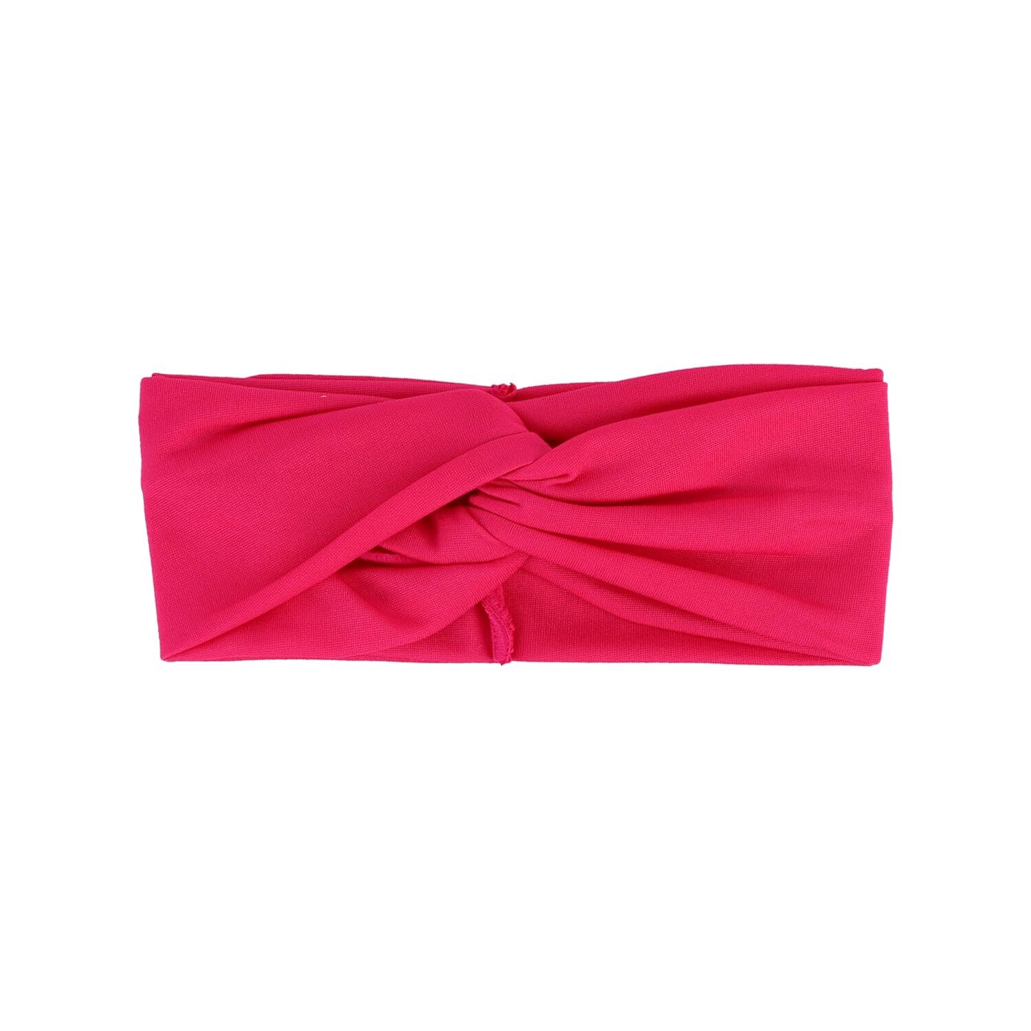 Motique Accessories Burgundy Solid Twist Turband Headwrap Hair Band for Women