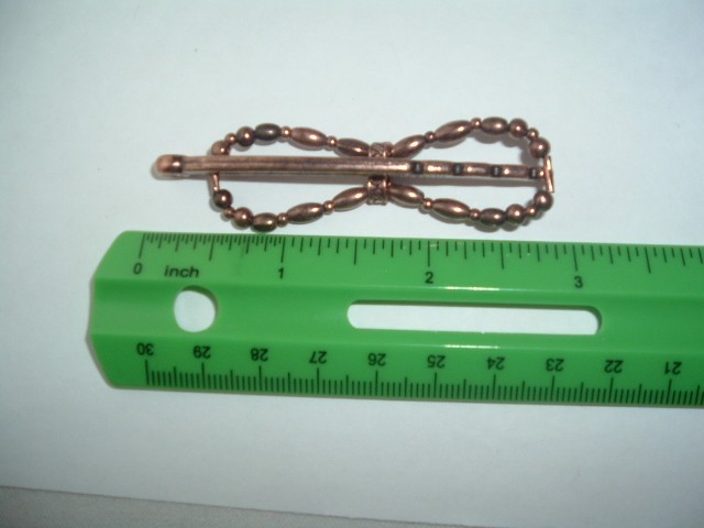 LILLA ROSE FLEXI HAIR CLIP COPPER TONE METAL BEAD SIZE XS