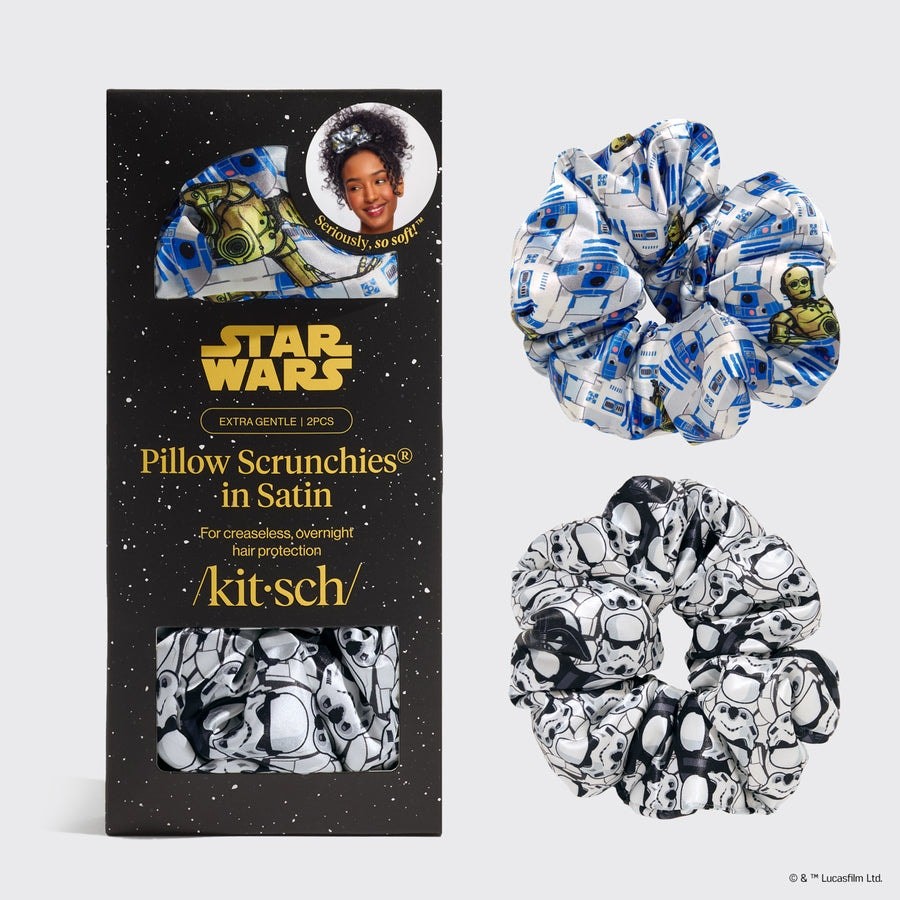 Kitsch x Star Wars Pillow Scrunchies in Satin NIB