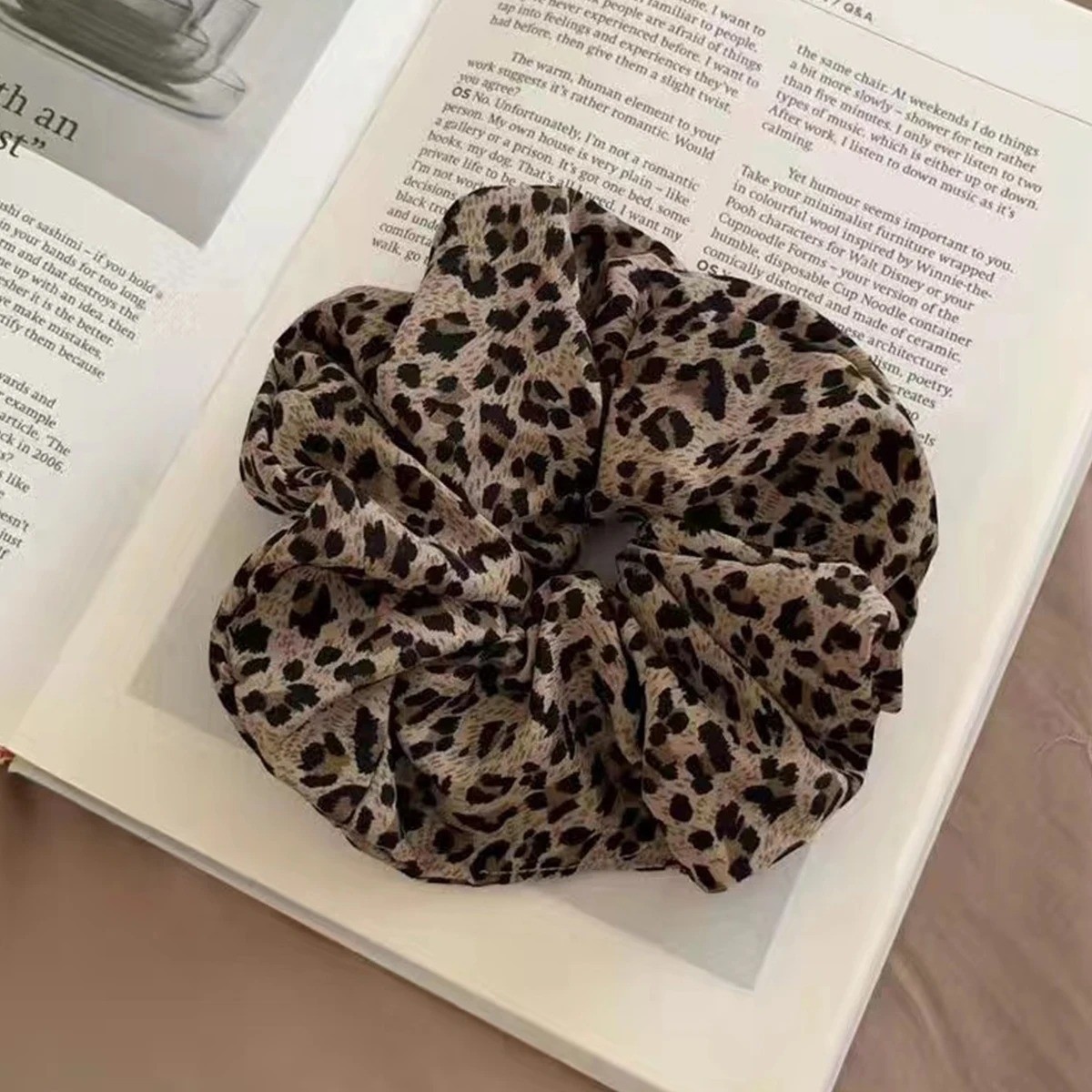 2PCs Headband Printed scrunchie Headband High Elasticity Elastic headband