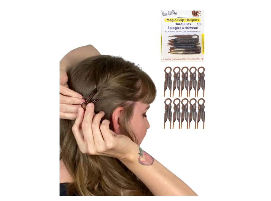 Good Hair Days Magic-Grip Hairpins 2.5″ U-Shaped – Strong Hold for All Hair Type