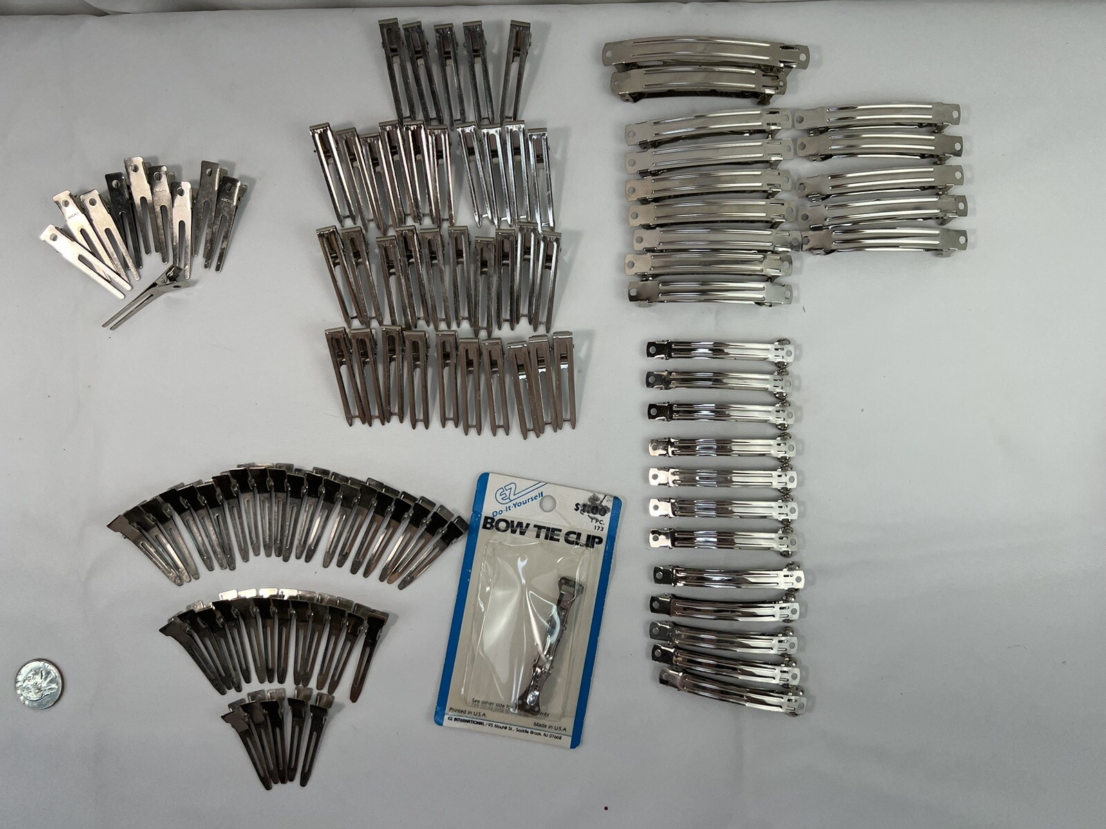 109 Pcs Multiple Style Prong Clips Hair Clips Hairdressing Curl Crafting