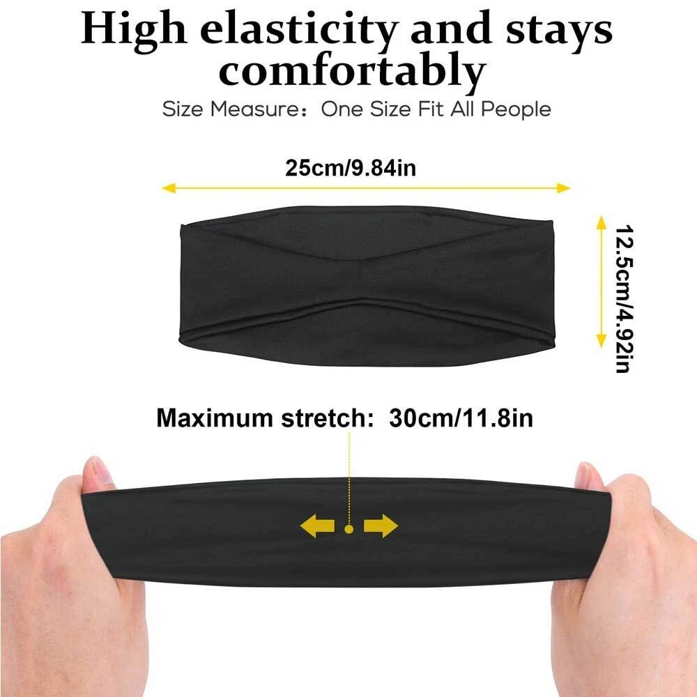 Sports Headband Sweatband Headband Elastic Workout Bands for Running Cycling
