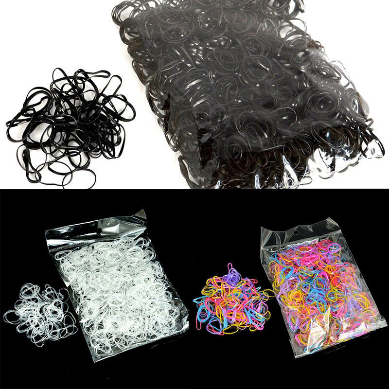 1000Pcs Mini Small Rubber Hair Elastic Braids Plaits Braiding Band New