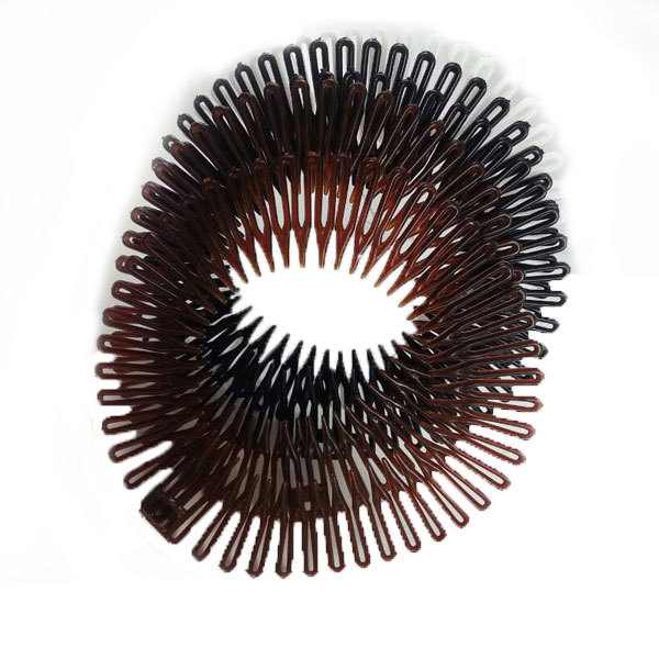 10 pcs Hair Comb Headband Stretch Flexible Plastic Circle Hairband