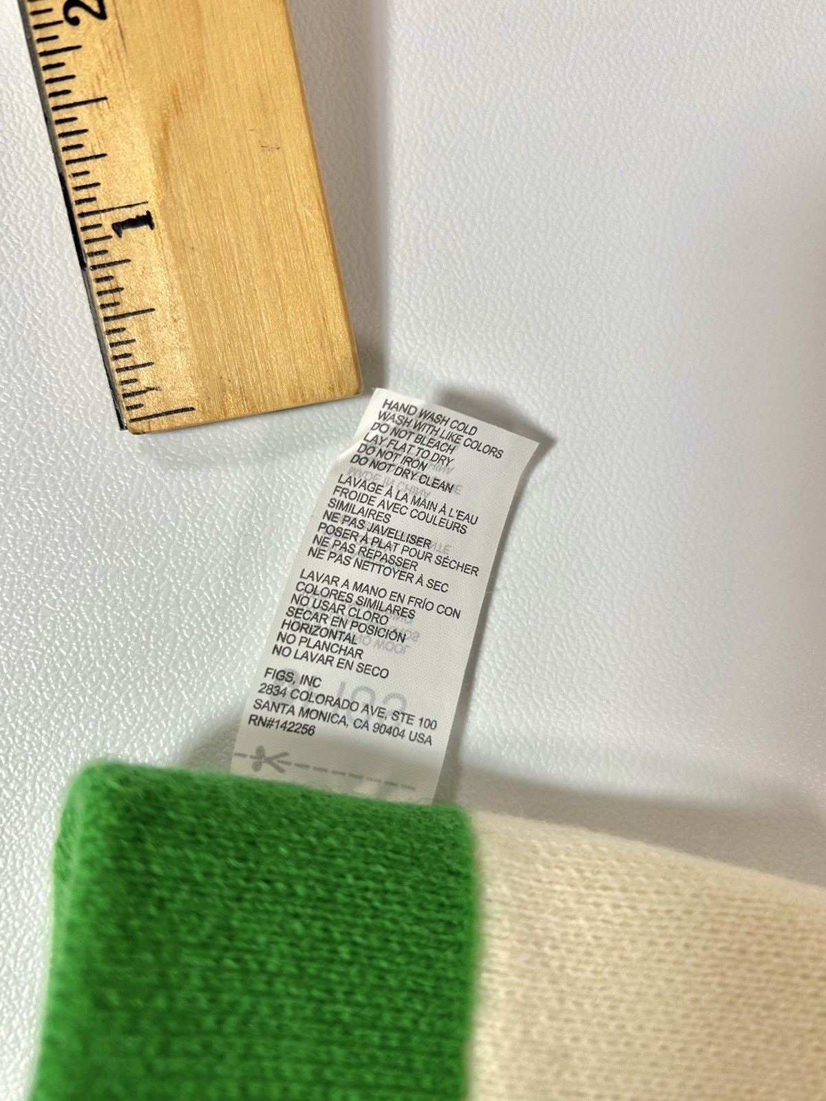 Figs Wool Color Block White Green Pink Headband Unisex NWT