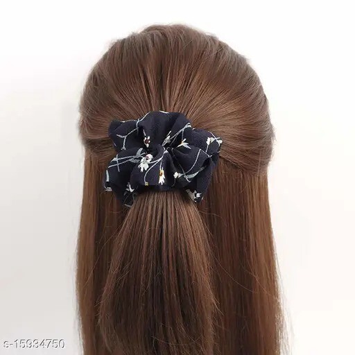 Lot Women Girl Hair Scrunchies Cotton Elastic Hair Bands Scrunchy Rope Ties 50pc