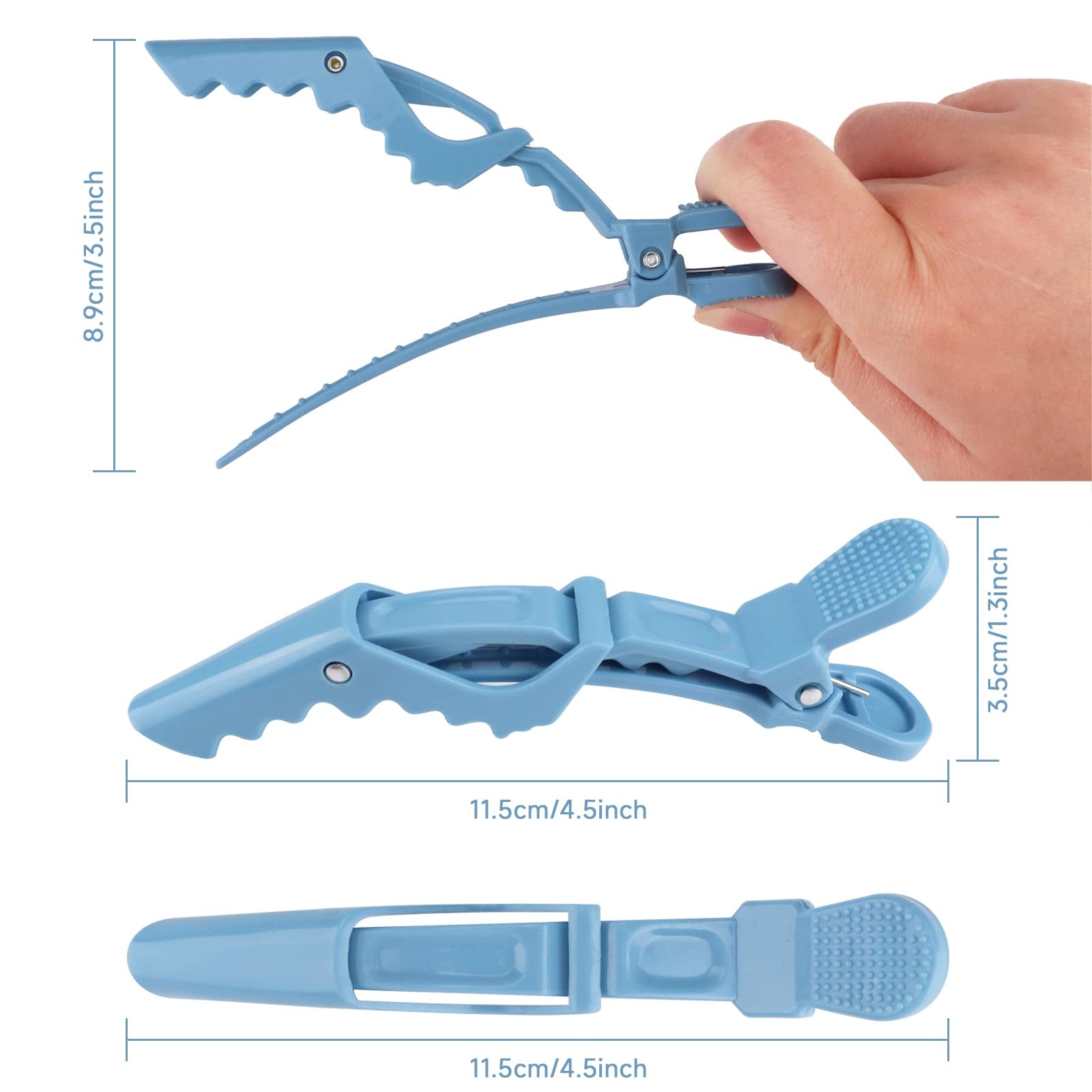 Plastic Non Slip Hair Clips for Women, Hair Styling Clips Sectioning Clips,10PCS