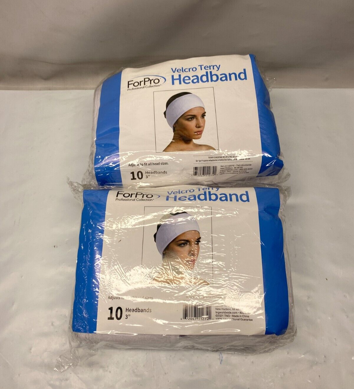 *Lot of 2* ForPro Terry Headband 3″ – 10 pack each