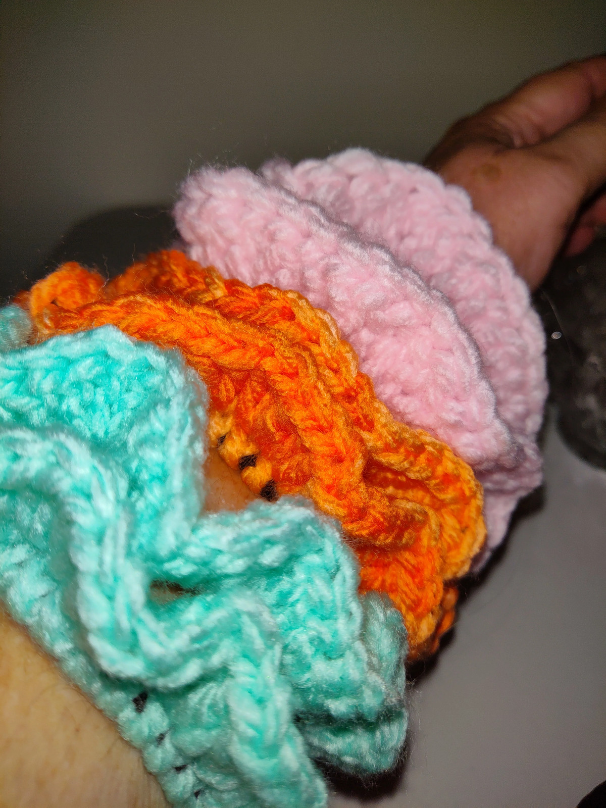 Hand Crochet Scrunchies