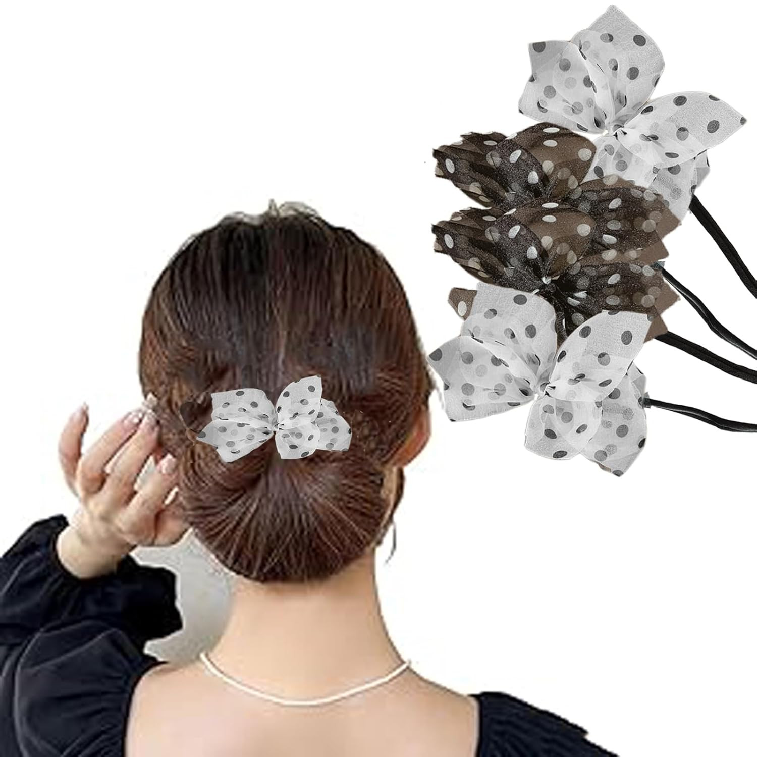 4 Pcs Bun Maker Donut Hair Bun Twister Hair Clips French Twist Hair Maker