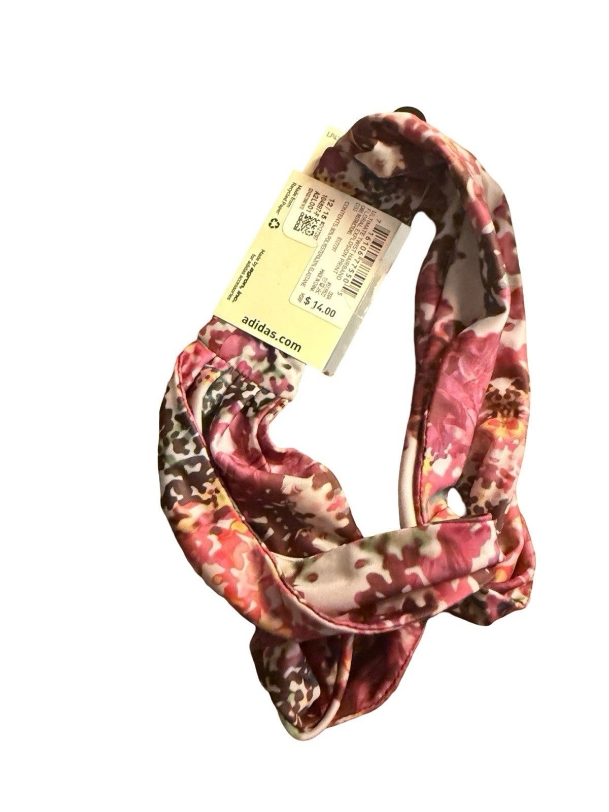 Adidas Women’s Twist Hairband Floral Explosion Print OSFA Headband New