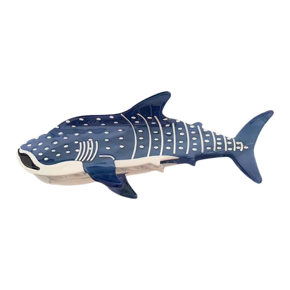 Blue Shark Whale Claw Clips, Whale Shark Hair Clip Hair Clips, Animal Shape Hair