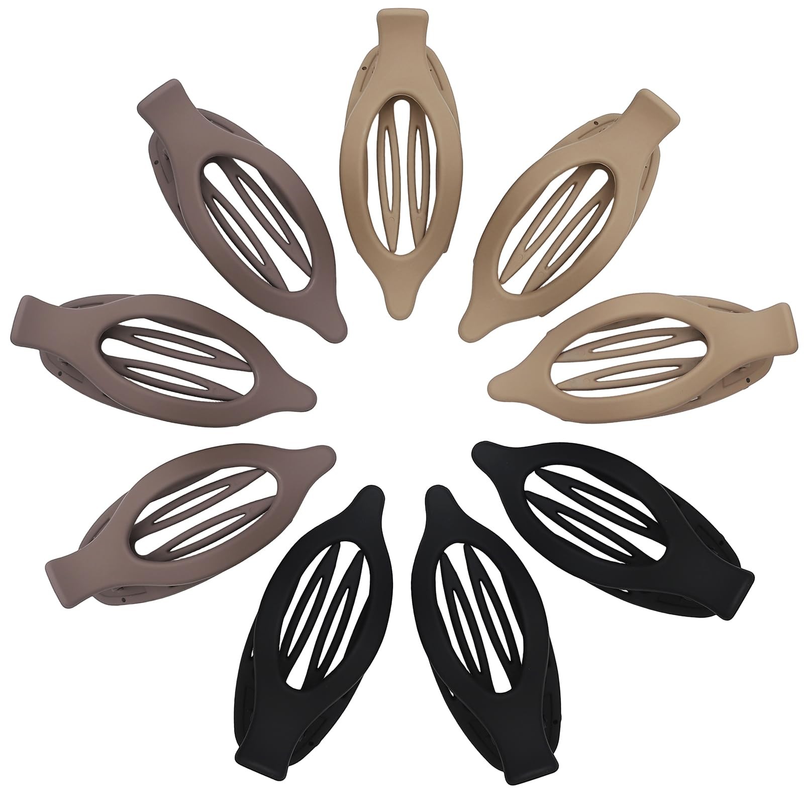 9 Pack Flat Hair Clips for Women, Matte Claw Clips for Thick & Thin Hair, Suitab