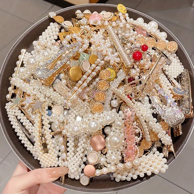 10 Pcs/Set Women’S Fashion Hair Accessories High-Quality Resin Hair Clips Suitab