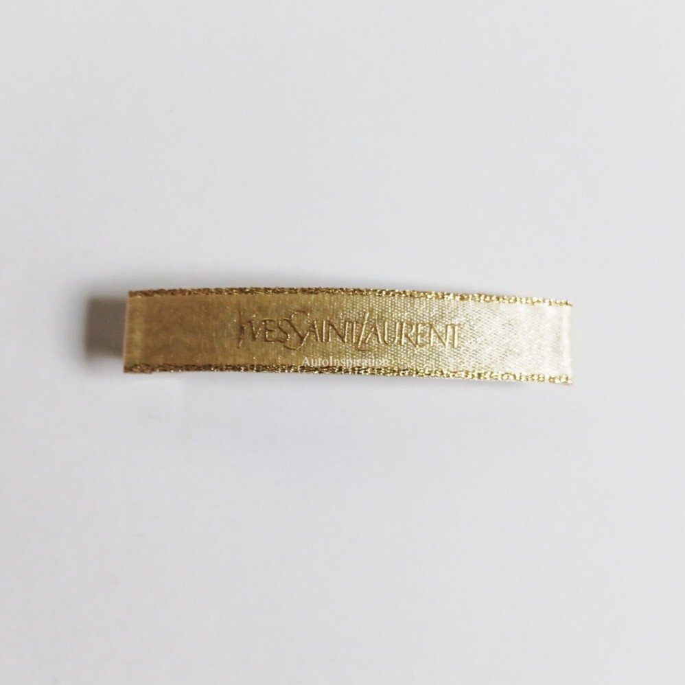 Authentic Yves Saint Laurent New Year Valentine’s Day Gold on Gold ribbon gift