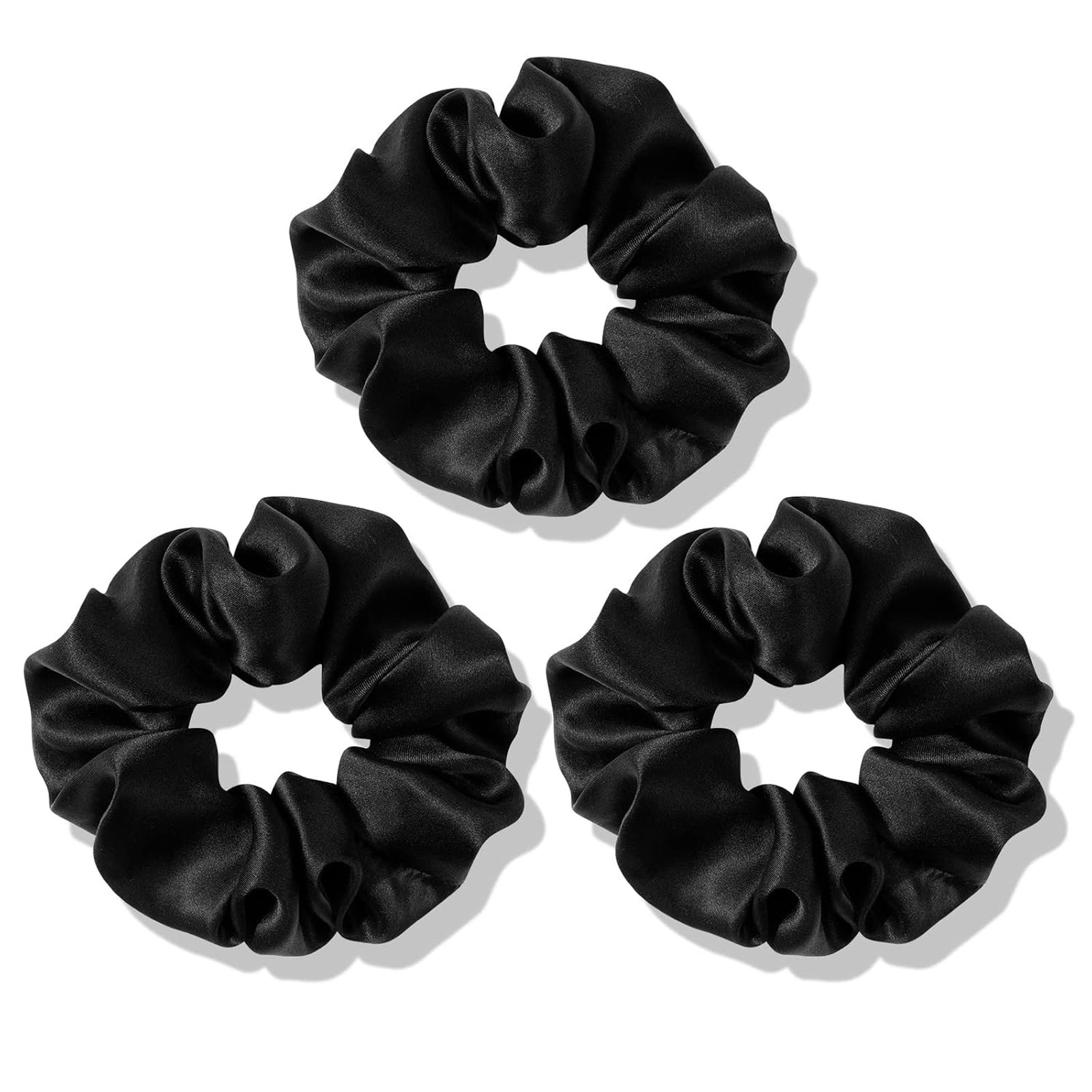 Silk Hair Ties Scrunchies 100% Mulberry Silk for Hair Sleep Frizz Breakage