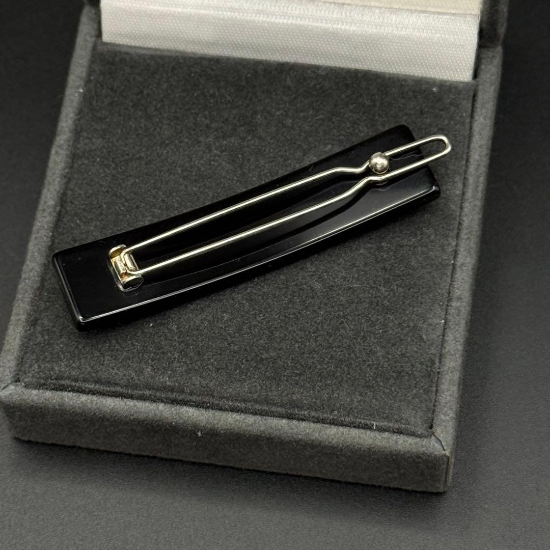 Chiristian Dior Barrette Hair Accessory Logo Black Red Stone From Japan