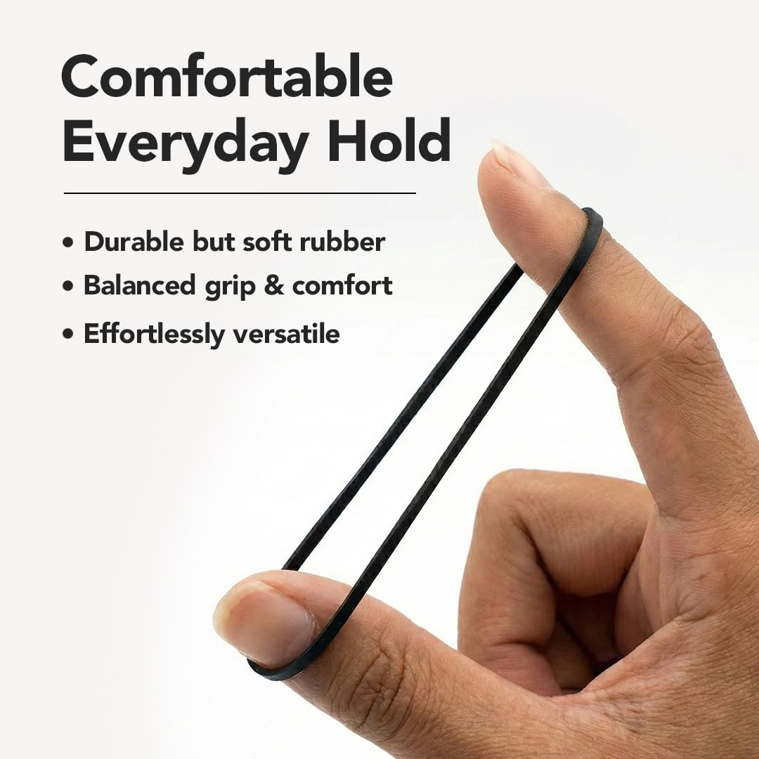 Rubber Bands 14Mm, 300 Count Black Elastic Hair Ties for Braids, Ponytails & Sty