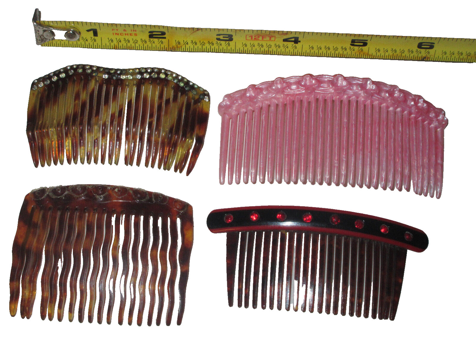 Antique VIntage Celluloid Hair Comb Broken lot (J2).