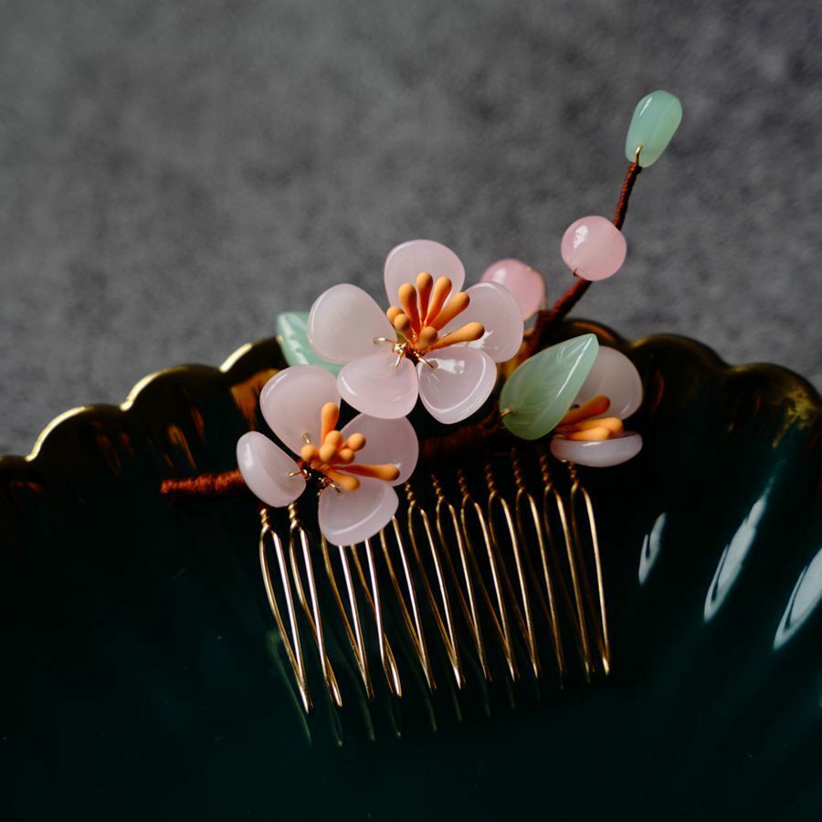 Chinese Retro Hair Comb Girl Ancient Ornament Headdress Hanfu Cheongsam Jewelry
