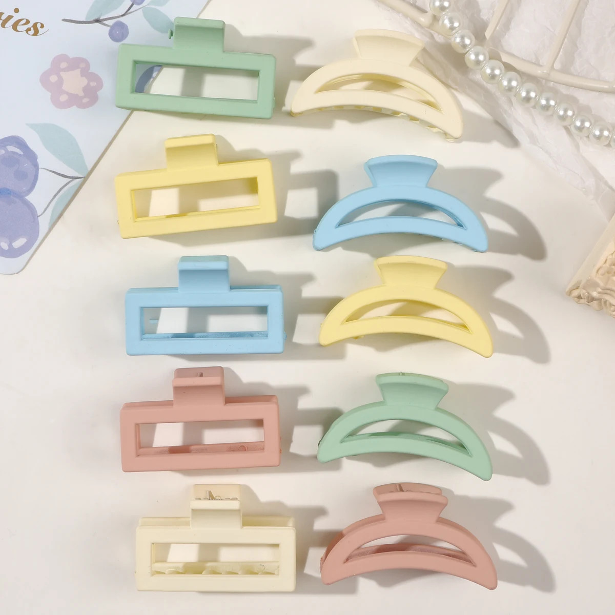 Mini Hair Claw Clips Women 6/10 PC Tiny Claw Clips for Thin Thick Medium Hair