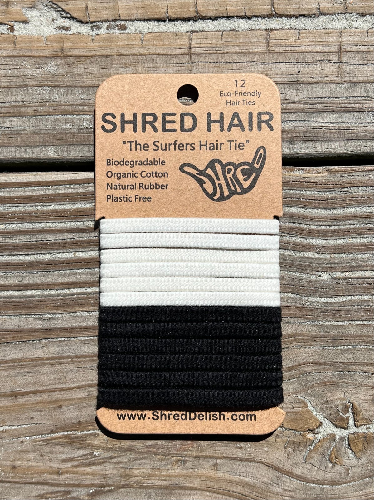 Shred Hair Ties | Biodegradable Elastic Hair Ties | Plastic Free | Eco Friendly