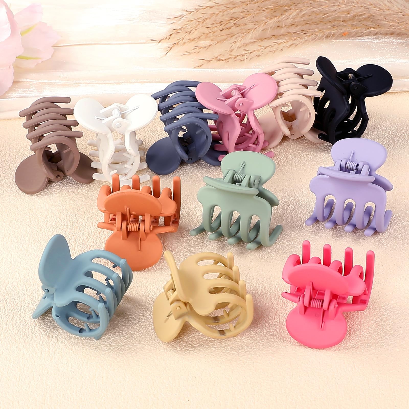 Sisiaipu 12Pcs Hair Clips for Women 1.8 Inch 12 Count (Pack of 1), Colorful