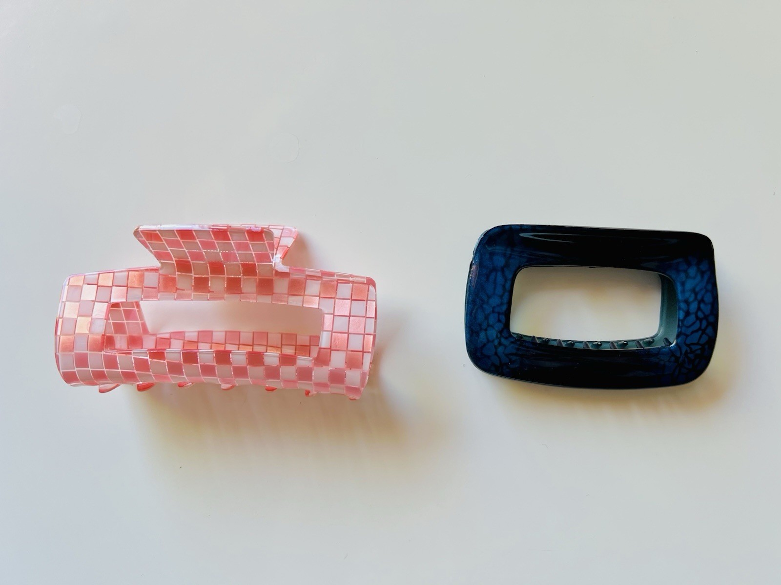 Hair Clips /Claw Clips Pink & Blue /Set Of 2 /Hair Accessories For Women, Girls