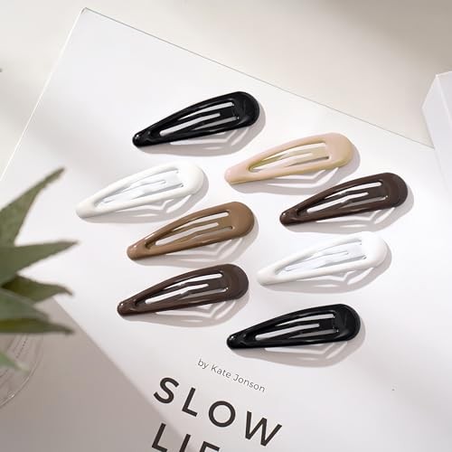 20Pcs Snap Hair Clips for Women Waterdrop Non-slip Hair Clips for Thin Fine