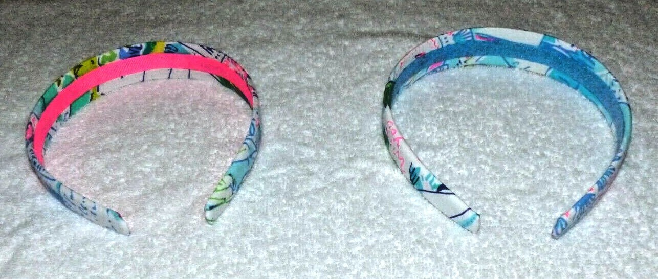 Lilly Pulitzer 1″ Wide Fabric Handmade Headband WISH YOU WERE HERE Brand New!