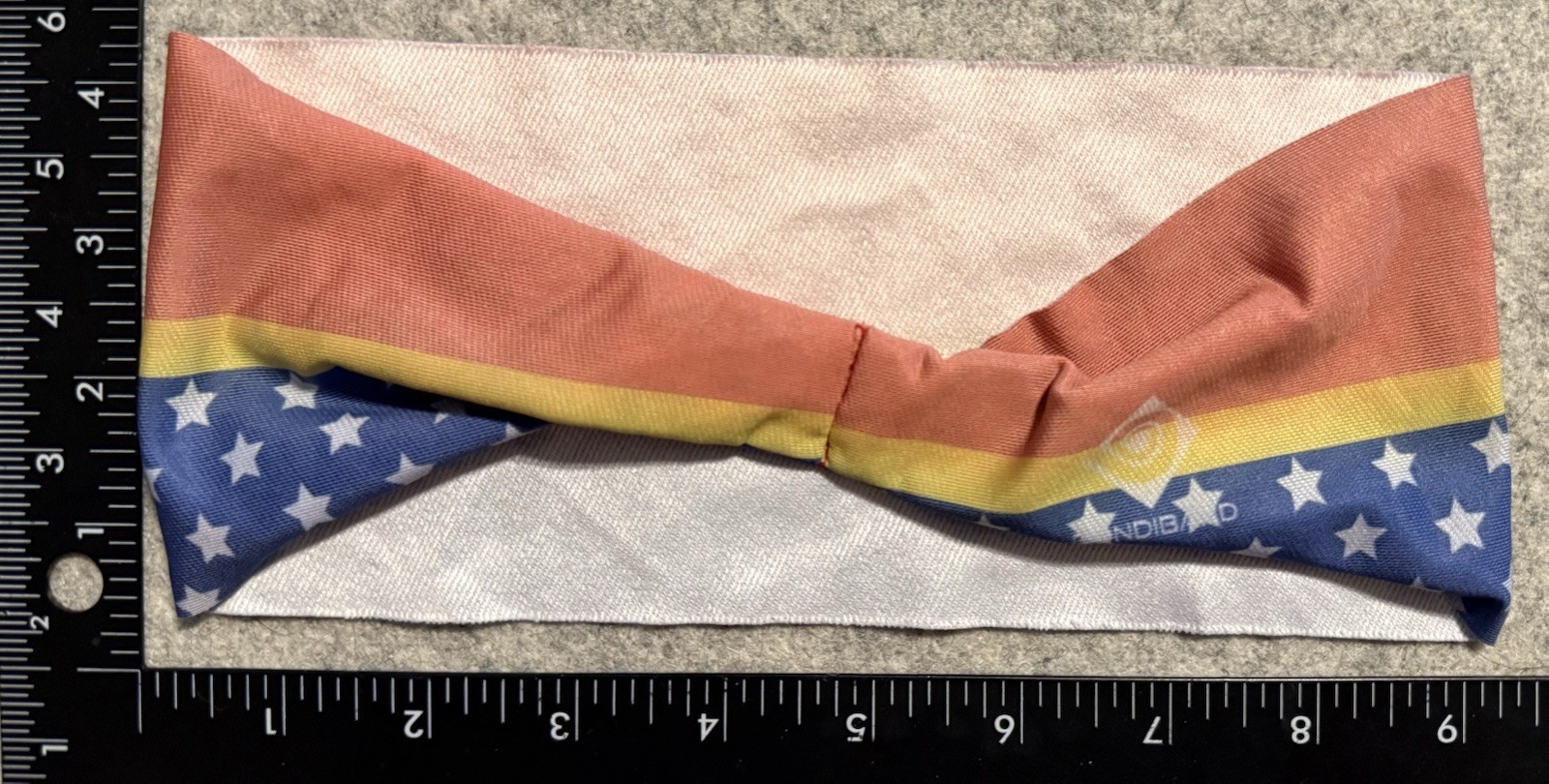 Bondiband Headband 4” Taper Back Wicking Stars & Stripes Superhero Bondi Band